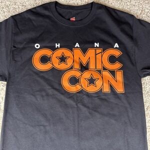 NWOT OHANA Comic Con Festival Men's T-Shirt Black Size Medium
